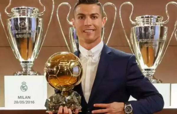 See What Ronaldo Had To Say After Winning His Fourth Ballon D’Or Award
